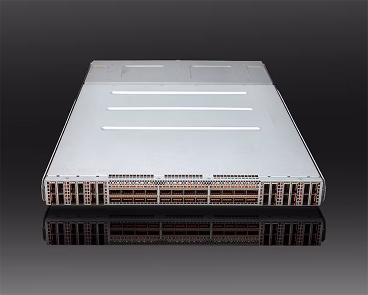 View of the Cornelis CN5000 Omni-Path Switch